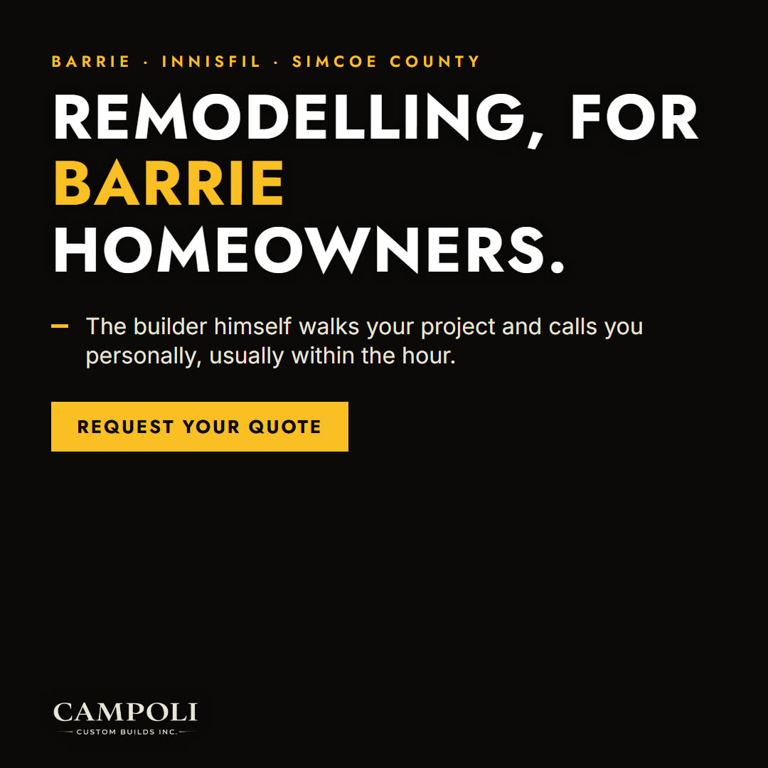 Remodelling for Barrie homeowners